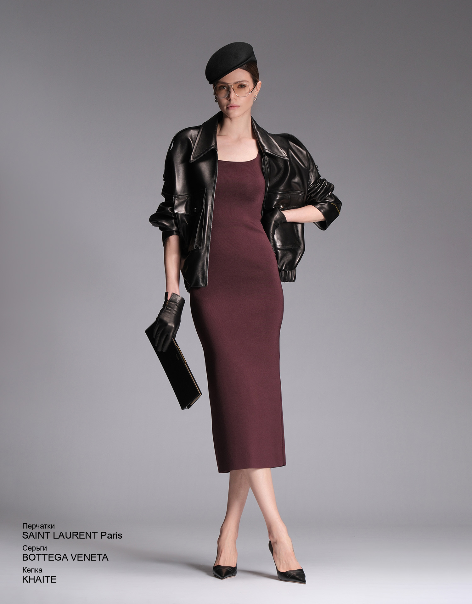 SAINT LAURENT Paris Перчатки look