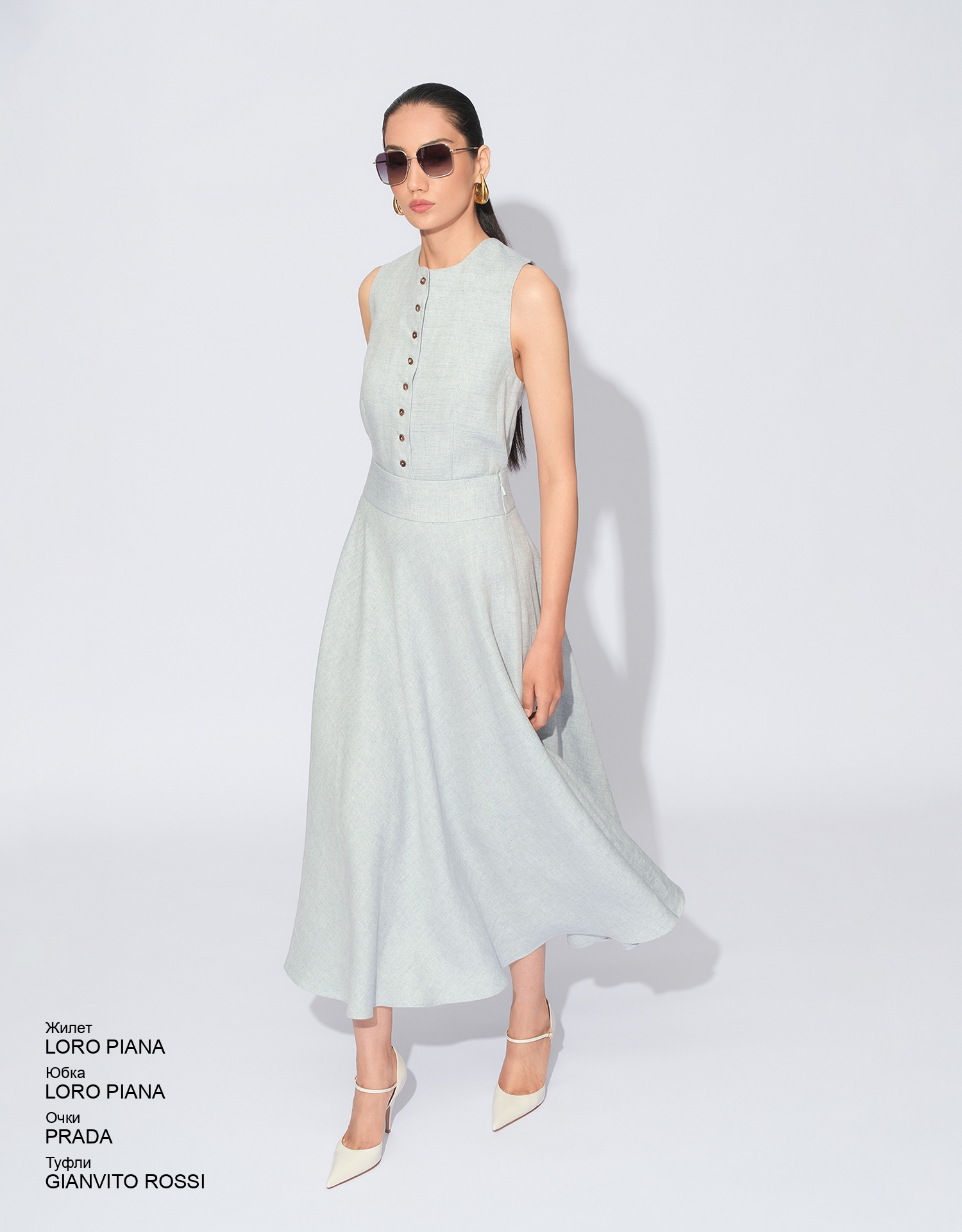 LORO PIANA Жилет look